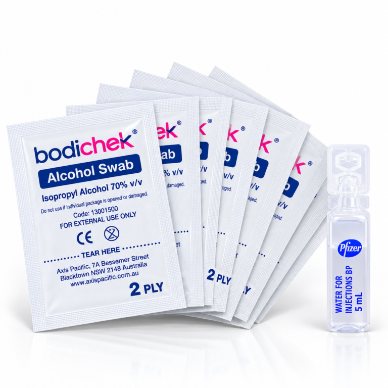 Alcohol Swabs and Water for injection